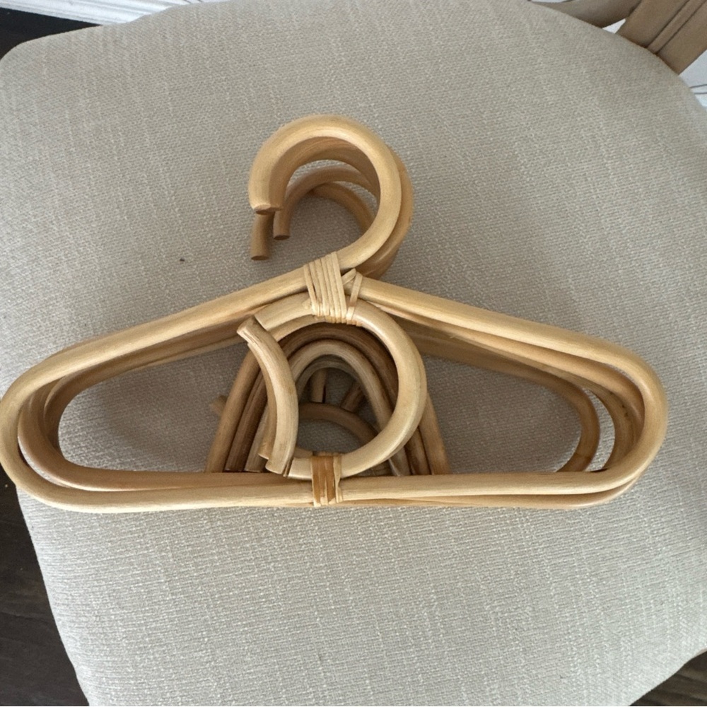 Set of 10 kids Bamboo Hangers